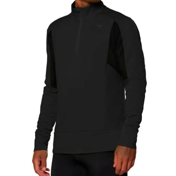 Mizuno T-paidat Ja Pitkähihaiset^Warmalite Half Zip Musta