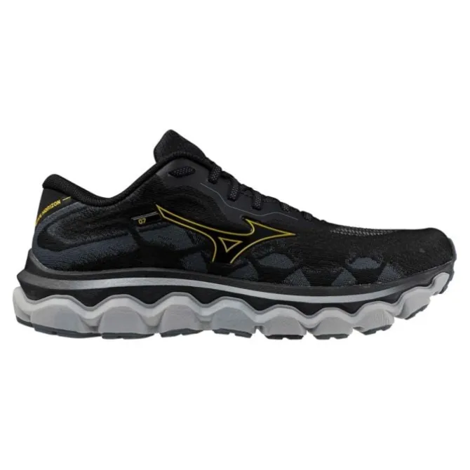 Mizuno Pronaatio Juoksukengät | Päivittäiseen Harjoitteluun^Wave Horizon 7 Musta