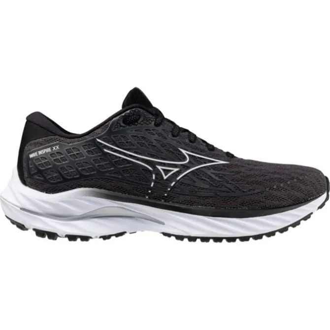 Mizuno Pronaatio Juoksukengät | Päivittäiseen Harjoitteluun^Wave Inspire 20 Musta