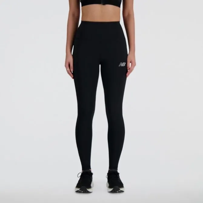 New Balance Pitkät Trikoot Ja Housut^Athletics Sleek 27 Inch High Rise Legging Musta