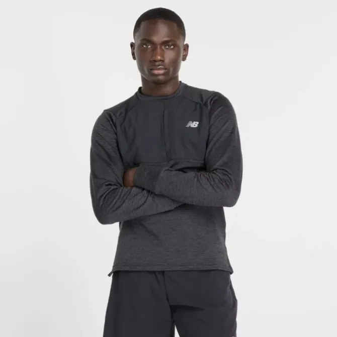 New Balance Juoksualusasut | T-paidat Ja Pitkähihaiset^Heat Grid Crew Musta