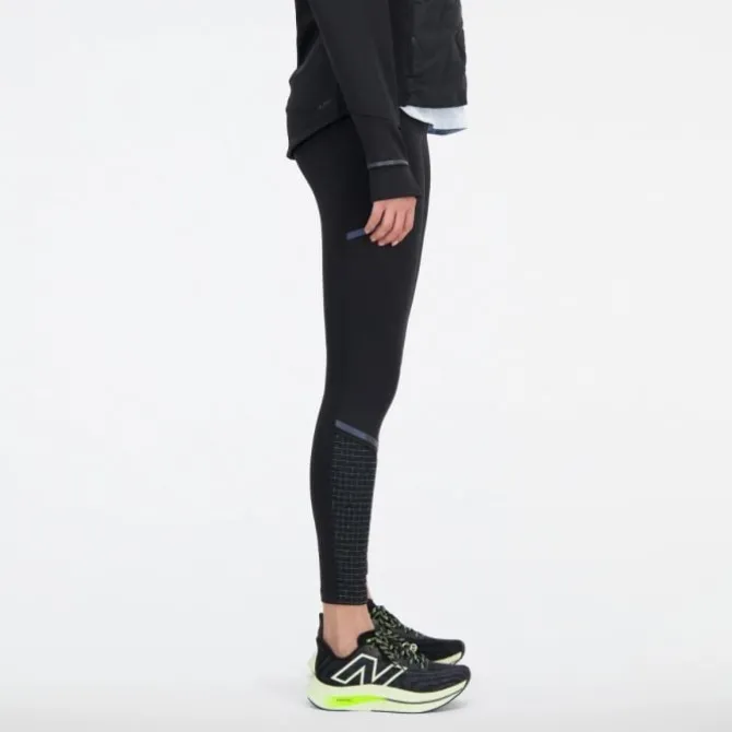 New Balance Pitkät Trikoot Ja Housut^Impact Run Luminous Heat Tights Musta