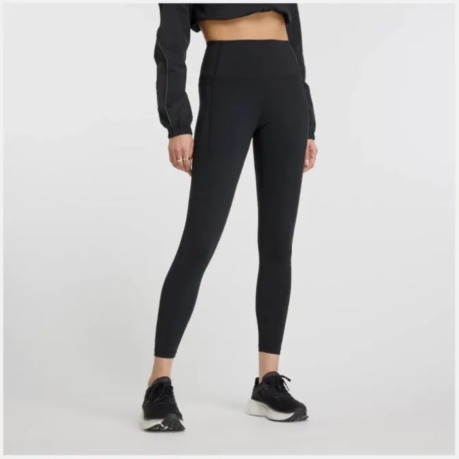 New Balance Pitkät Trikoot Ja Housut^NB Harmony Pocket High Rise Legging 25" Musta