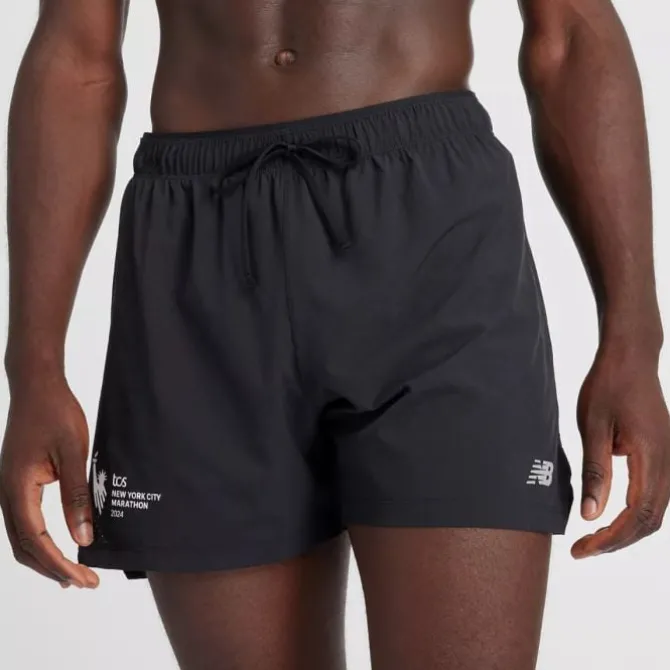 New Balance Lyhyet Trikoot Ja Shortsit^NYC Marathon Shorts 5" Valkoinen