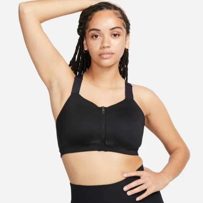 Nike Urheilurintaliivit^Dri-Fit Alpha Zip-Front Bra Musta