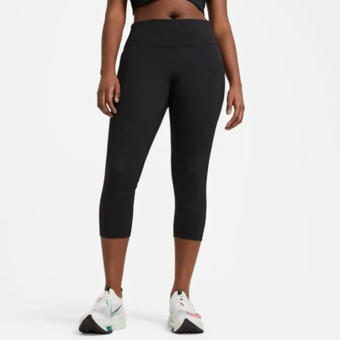 Nike Pitkät Trikoot Ja Housut^Dri-Fit Fast Crop Tight (Plus Size) Musta
