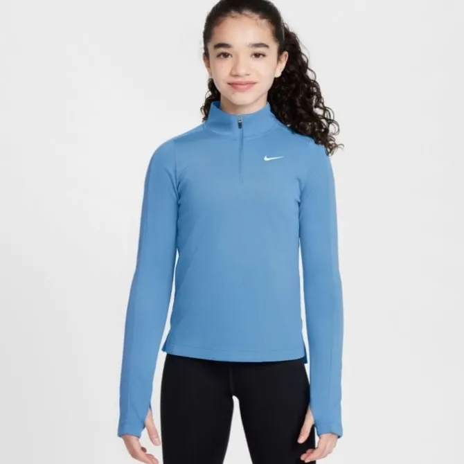 Nike Paidat Ja Välikerrosvaatteet^Dri-FIT Long Sleeve Half Zip Top Sininen