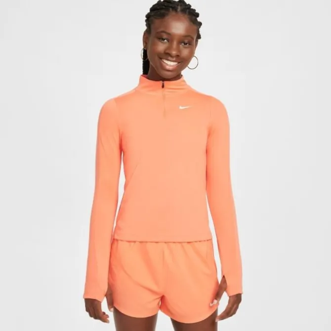 Nike Paidat Ja Välikerrosvaatteet^Dri-FIT Long Sleeve Half Zip Top Oranssi