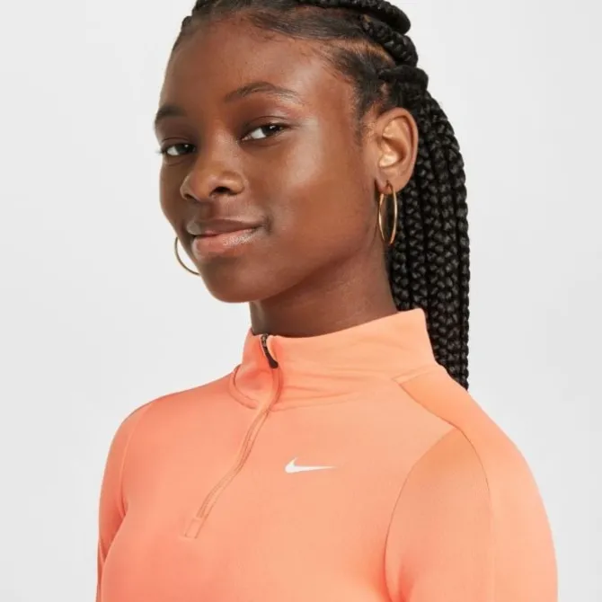 Nike Paidat Ja Välikerrosvaatteet^Dri-FIT Long Sleeve Half Zip Top Oranssi