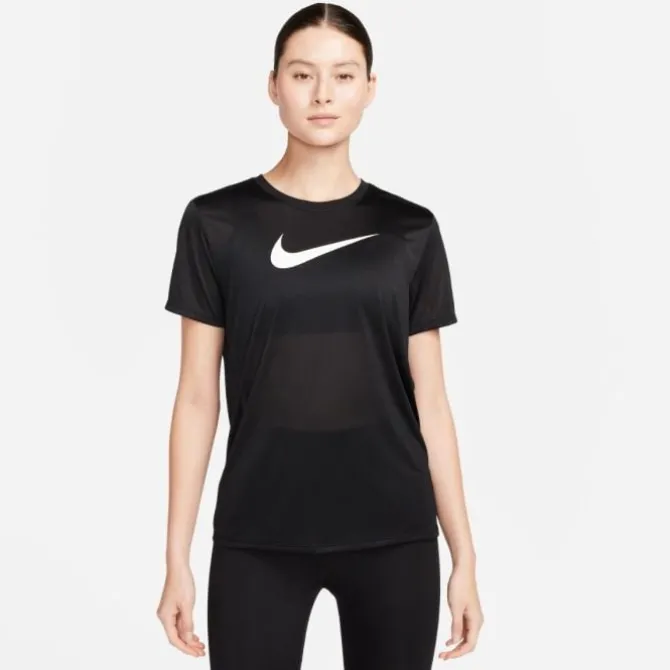 Nike Lyhyet Trikoot Ja Shortsit^Dri-FIT Regular Heathered Graphic Short Sleeve Tee Musta