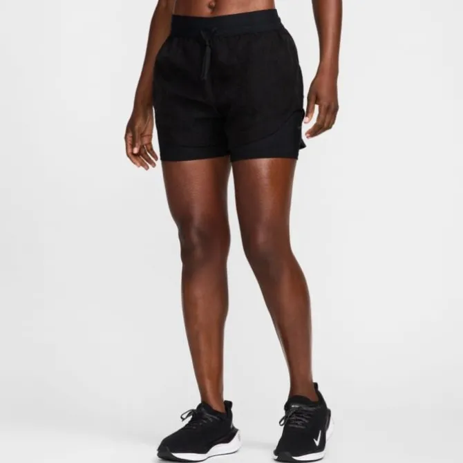 Nike Lyhyet Trikoot Ja Shortsit^Dri-FIT Run Division Mid-Rise 3in 2in1 Shorts Musta
