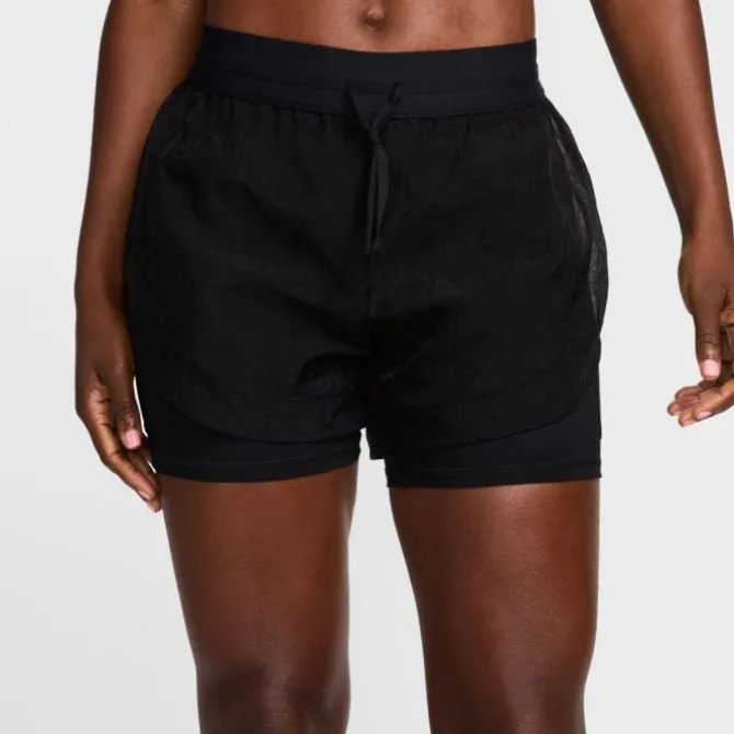 Nike Lyhyet Trikoot Ja Shortsit^Dri-FIT Run Division Mid-Rise 3in 2in1 Shorts Musta