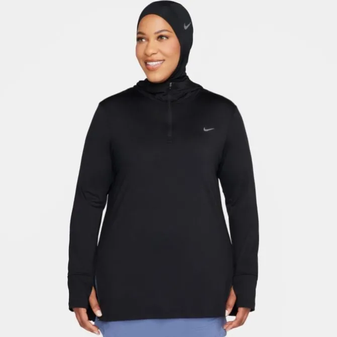 Nike Juoksutakki^Dri-FIT Swift Element UV Hooded Half Zip Jacket Musta