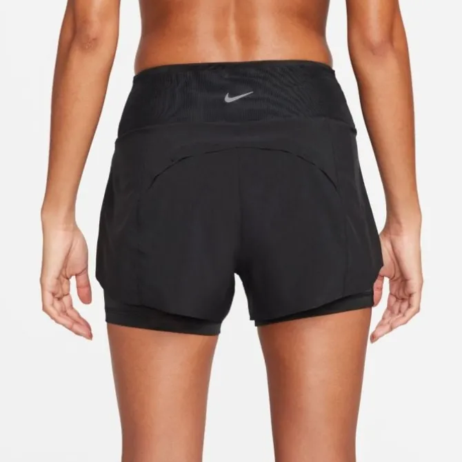 Nike Lyhyet Trikoot Ja Shortsit^Dri-FIT Swift Mid-Rise 2in1 Shorts Musta