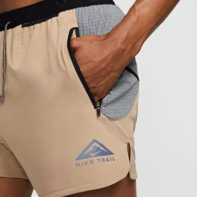 Nike Lyhyet Trikoot Ja Shortsit^Dri-FIT Trail Second Sunrise 5in Brief-Lined Shorts Ruskea