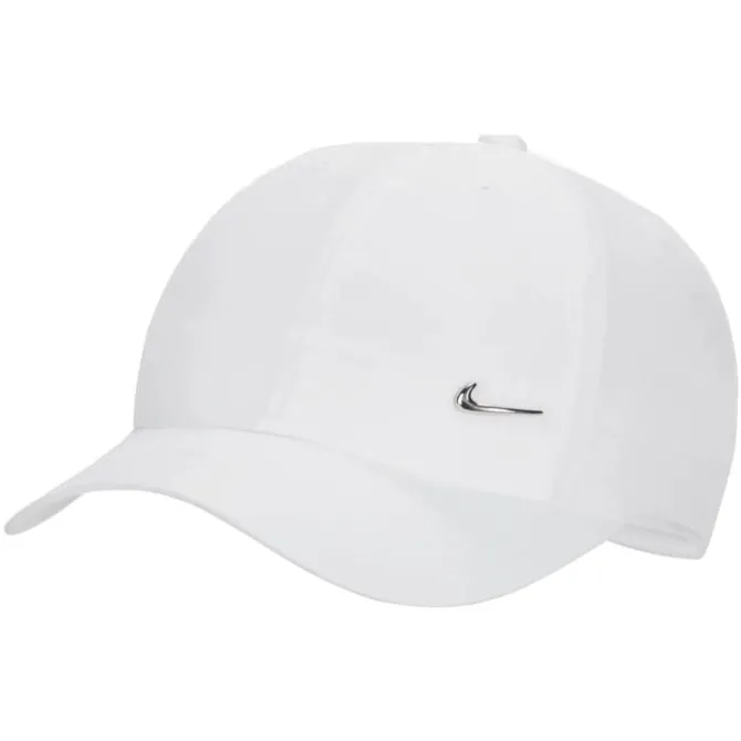 Nike Lippikset^Dri-FIT Unstructured Metal Swoosh Cap Valkoinen
