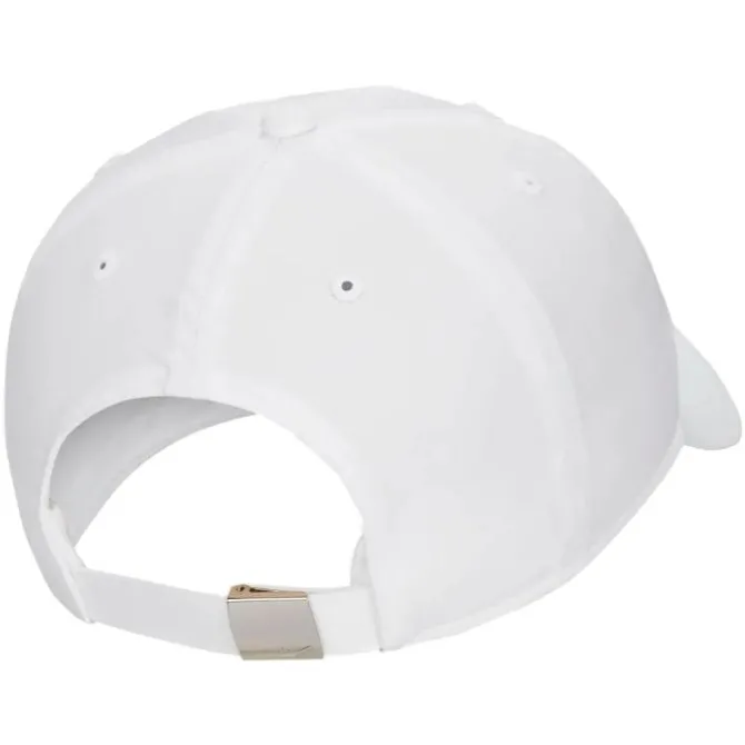 Nike Lippikset^Dri-FIT Unstructured Metal Swoosh Cap Valkoinen