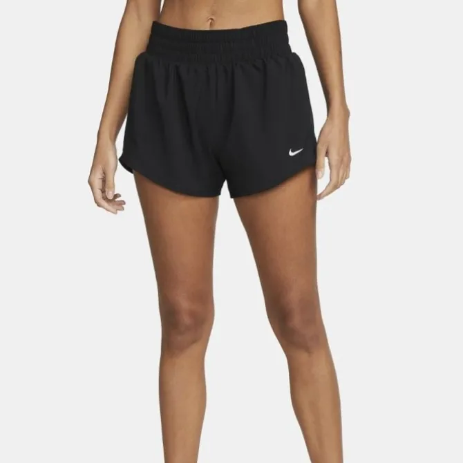 Nike Lyhyet Trikoot Ja Shortsit^One Dri-Fit Mid-Rise 3in Brief-Lined Shorts Musta