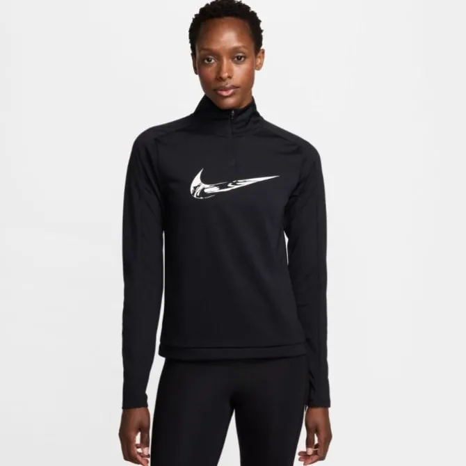Nike Juoksualusasut | T-paidat Ja Pitkähihaiset^Swoosh HyperBright Half Zip Long Sleeve Midlayer Musta