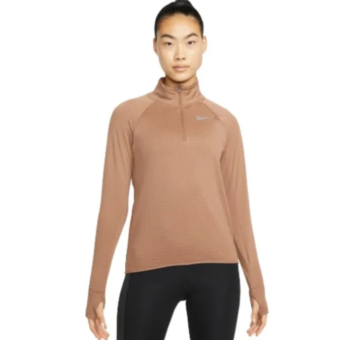 Nike T-paidat Ja Pitkähihaiset^Therma-Fit Element Halfzip Ruskea