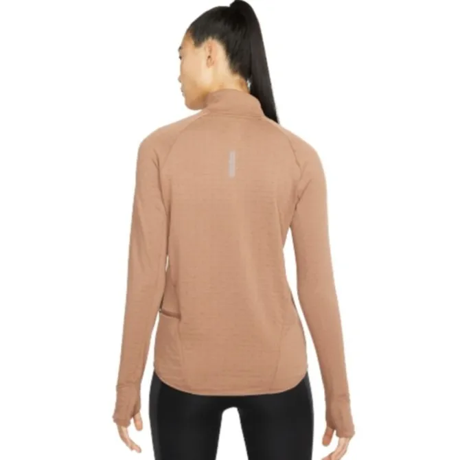 Nike T-paidat Ja Pitkähihaiset^Therma-Fit Element Halfzip Ruskea
