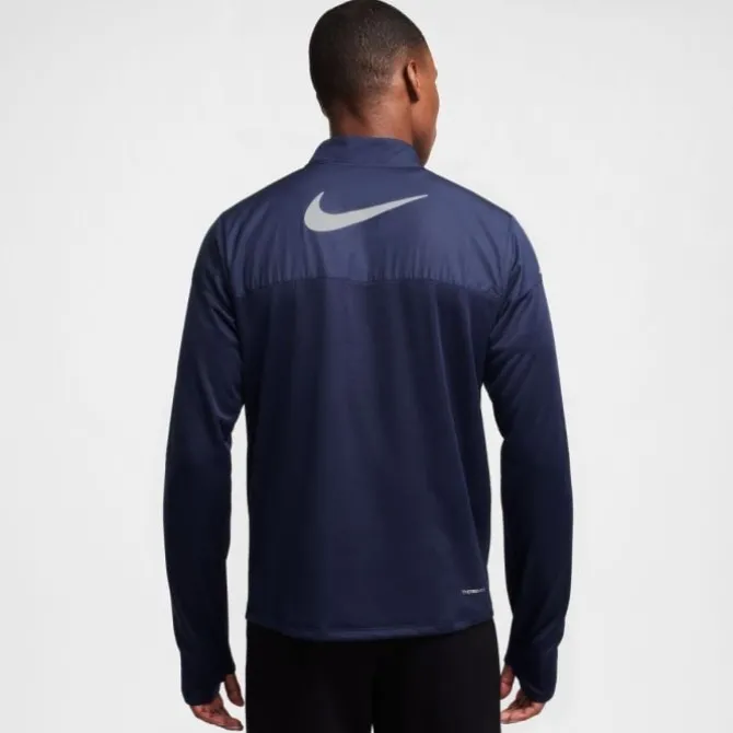 Nike T-paidat Ja Pitkähihaiset^Therma-FIT Water-Repellent Sphere Element Half Zip Sininen