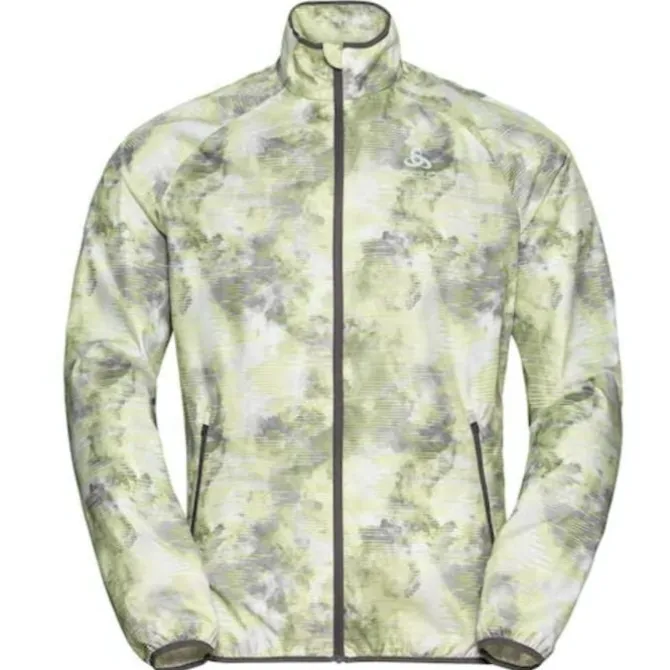 Odlo Juoksutakki^Jacket Essential Light Print Vihreä