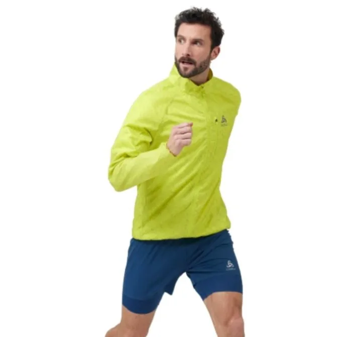 Odlo Juoksutakki^Jacket Zeroweight Print Keltainen