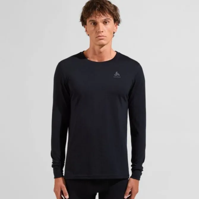 Odlo T-paidat Ja Pitkähihaiset^Merino 200 BL Top Crew Neck L/S Musta