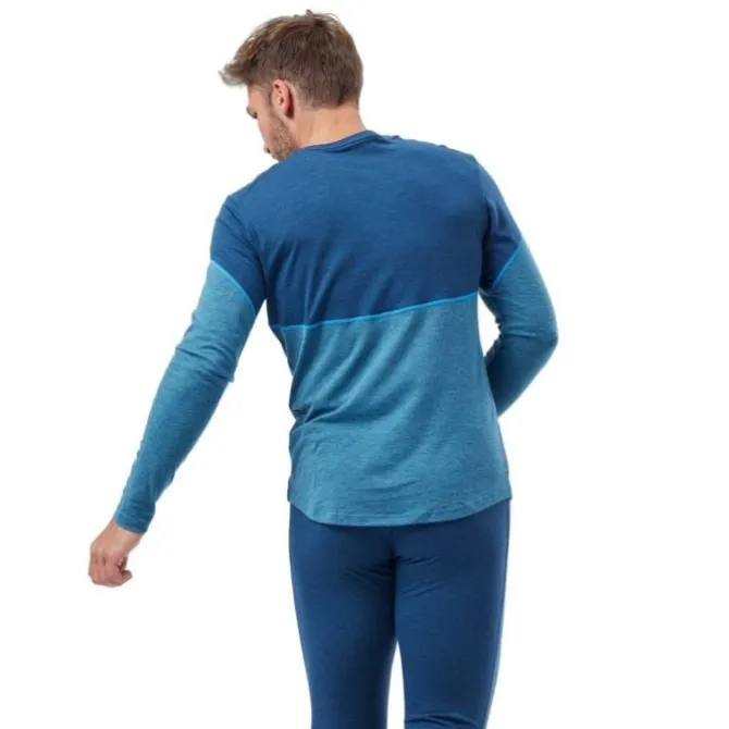 Odlo T-paidat Ja Pitkähihaiset^Top Crew Neck Long Sleeve Perfomance Sininen