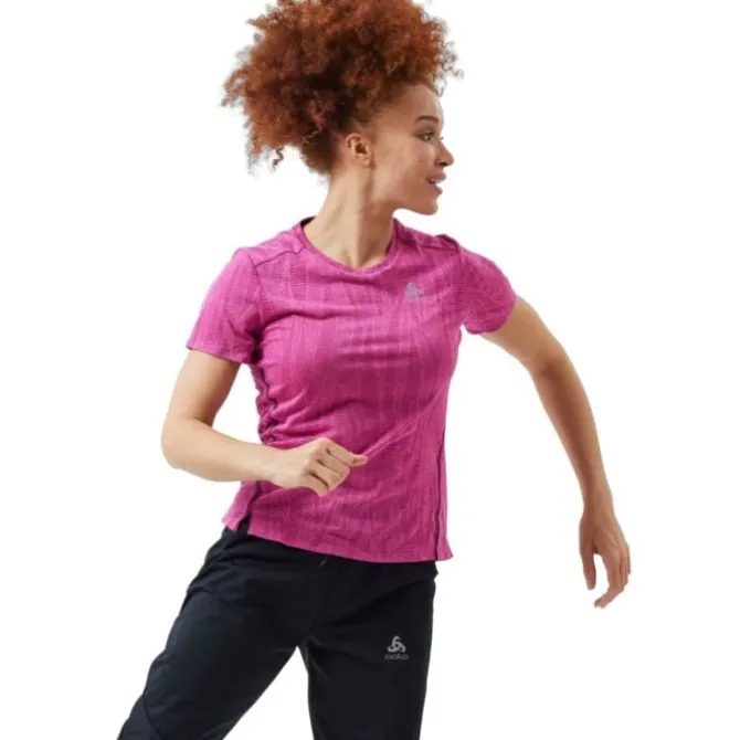 Odlo T-paidat Ja Pitkähihaiset^T-shirt Crew Neck Short Sleeve Zeroweight Ruusu