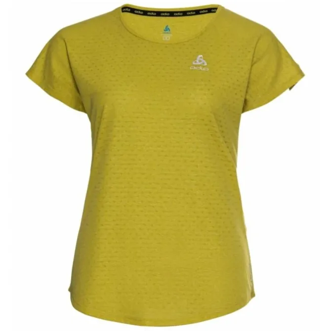 Odlo T-paidat Ja Pitkähihaiset^T-Shirt Short Sleeve Crew Neck Run Easy Keltainen