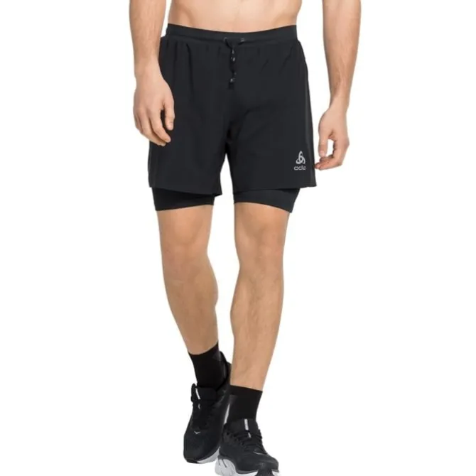 Odlo Lyhyet Trikoot Ja Shortsit^X-Alp Trail 6 Inch 2-In-1 Shorts Musta
