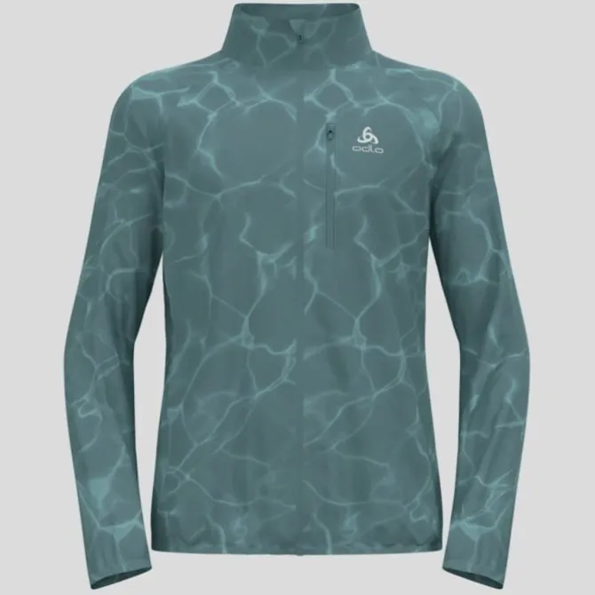 Odlo Juoksutakki^Zeroweight Print Jacket Vihreä