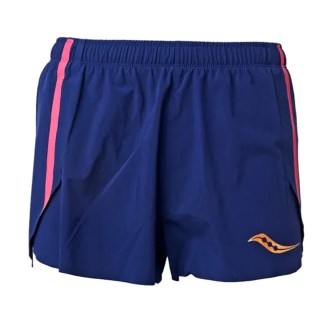 Saucony Lyhyet Trikoot Ja Shortsit^Elite Split Shorts Sininen