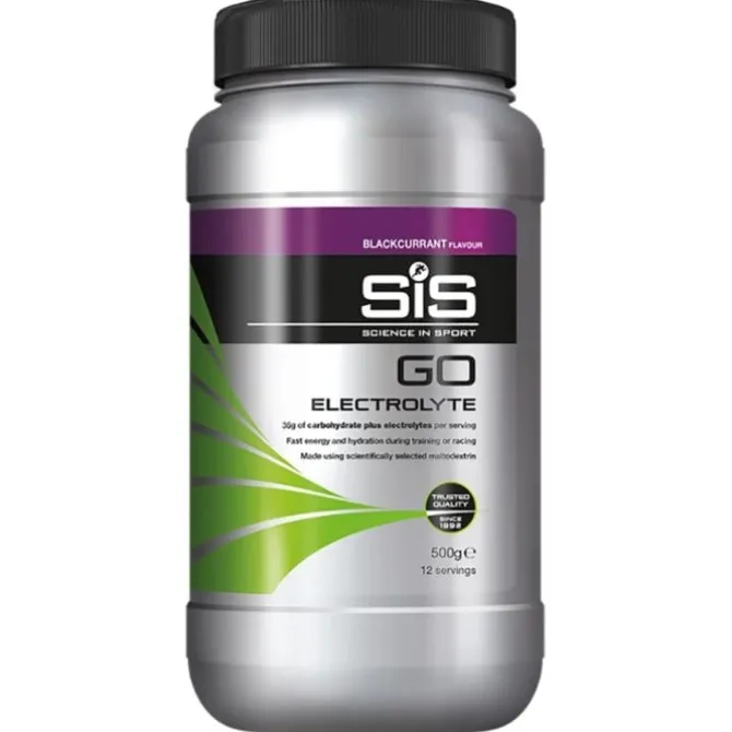 Sis Ravintolisät^GO Energy + Electrolyte Powder 500g. Blackcurrant