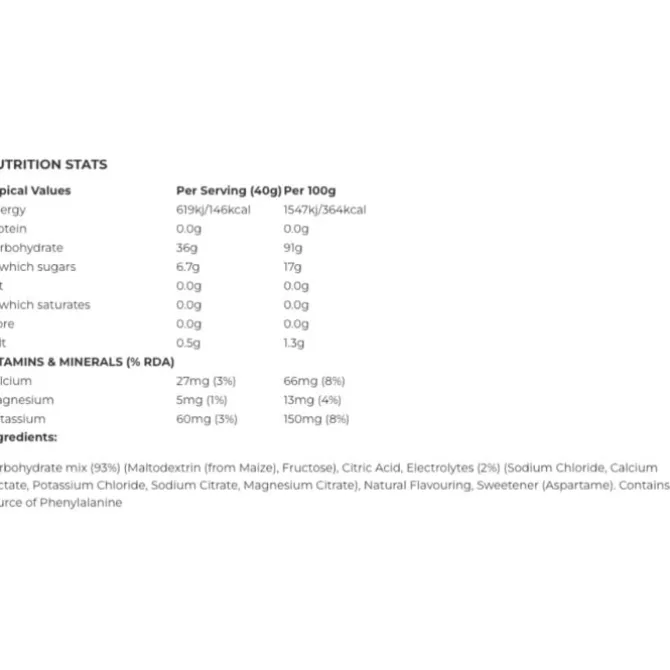 Sis Ravintolisät^GO Energy + Electrolyte Powder 500g. Blackcurrant