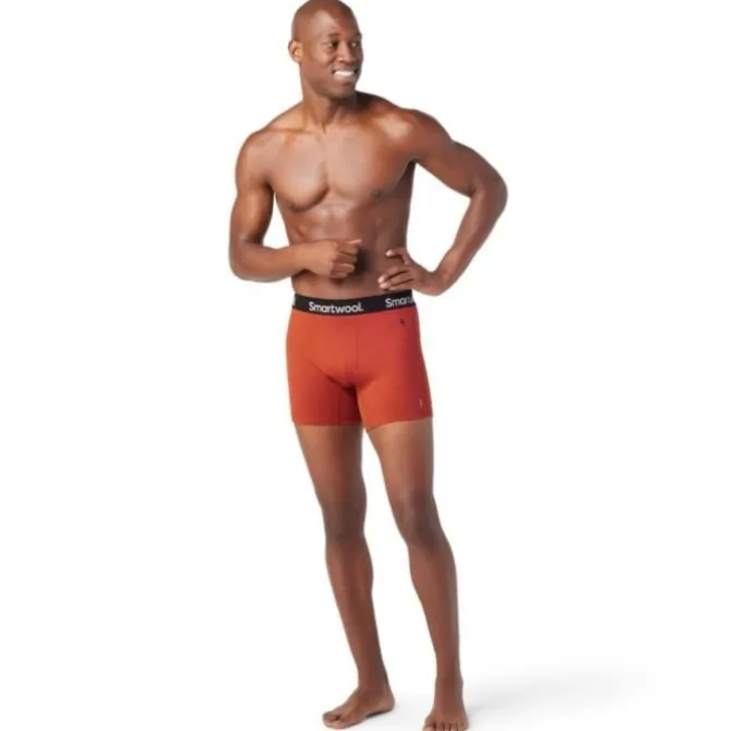 Smartwool Juoksualusasut^Boxer Brief Boxed Wool Punainen