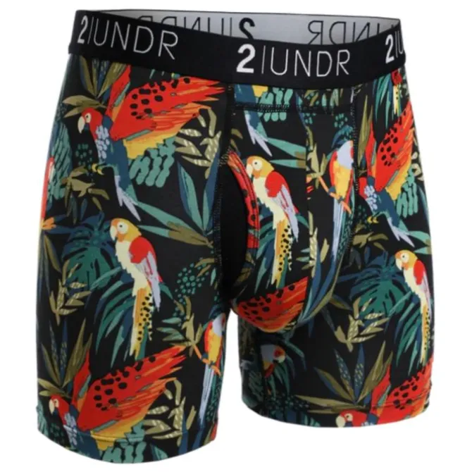2UNDR Juoksualusasut^Swing Shift Boxer Musta