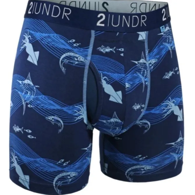 2UNDR Juoksualusasut^Swing Shift Boxer Sininen