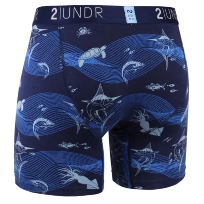 2UNDR Juoksualusasut^Swing Shift Boxer Sininen