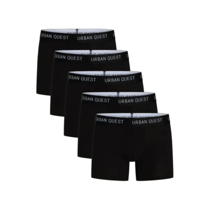 Urban Quest Juoksualusasut^Bamboo Tights 5-Pack Musta