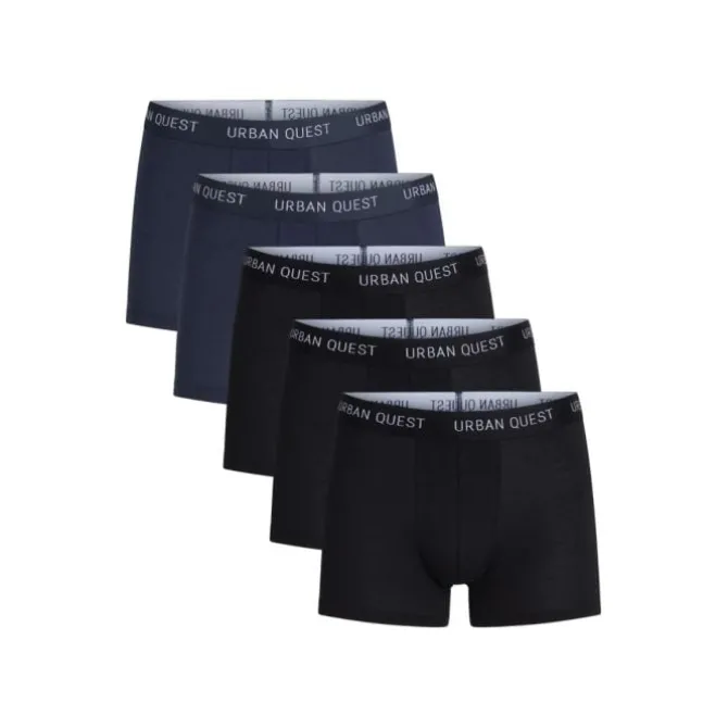 Urban Quest Juoksualusasut^Bamboo Tights 5-Pack Musta