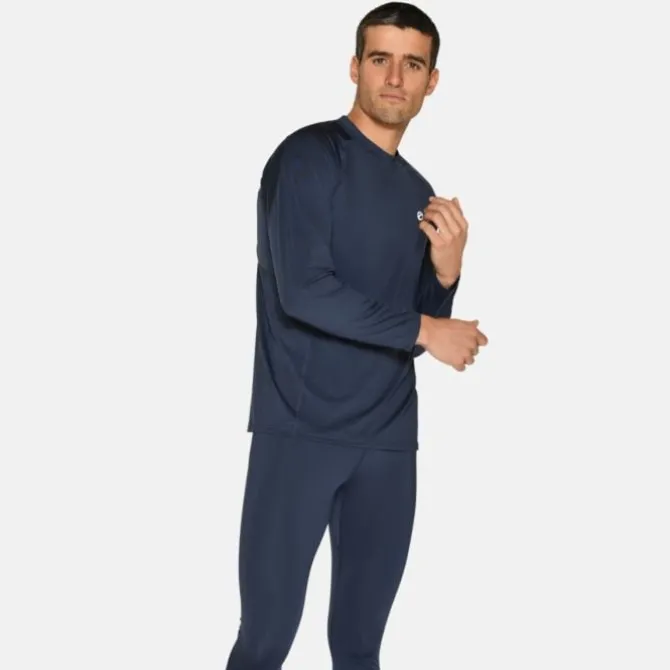 Zebdia Juoksualusasut | T-paidat Ja Pitkähihaiset^Baselayer LS Tee Sininen