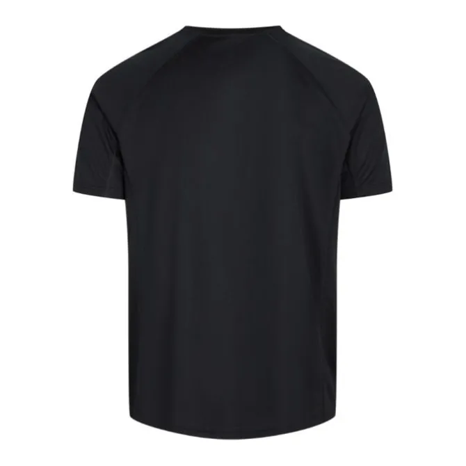 Zebdia T-paidat Ja Pitkähihaiset^Chest Print Sports SS Tee Musta