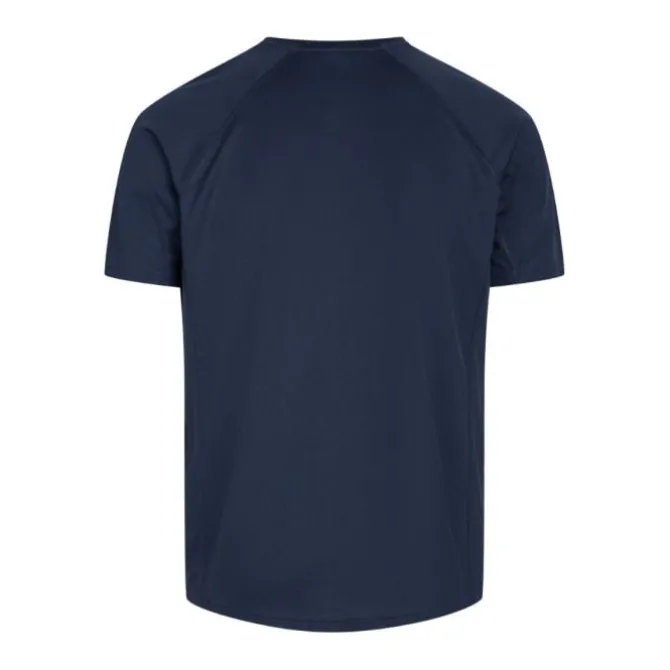Zebdia T-paidat Ja Pitkähihaiset^Chest Print Sports SS Tee Sininen